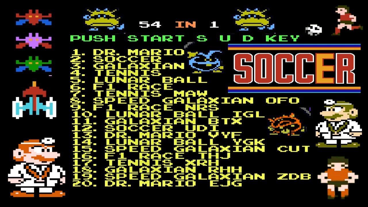 NES 54 in 1 Super Games : 54 Classic Games in One!