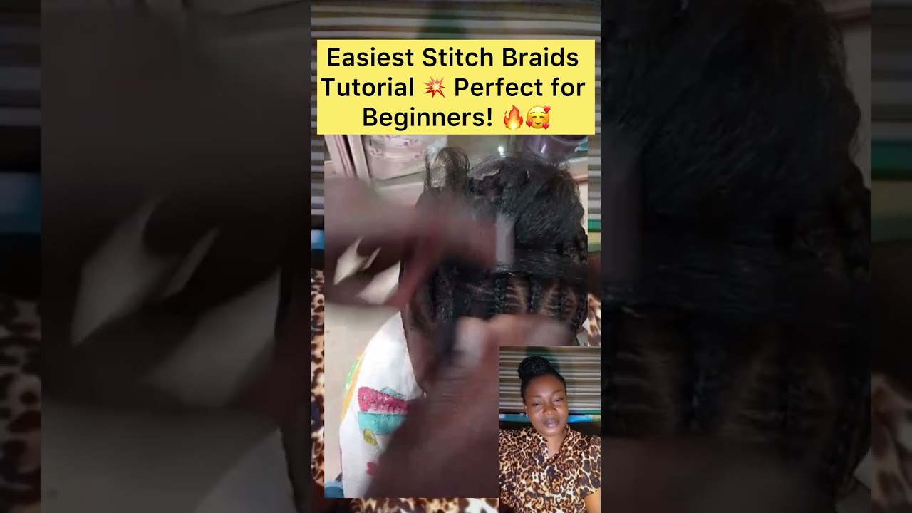 Easiest Stitch Braids Tutorial 💥 Perfect for Beginners!