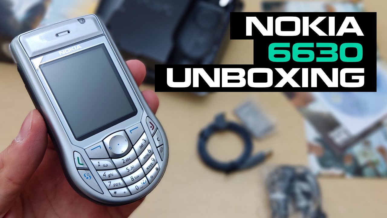 Nokia 6630 Unboxing 4K (RM-1) - Review - Full Pack with all accessories