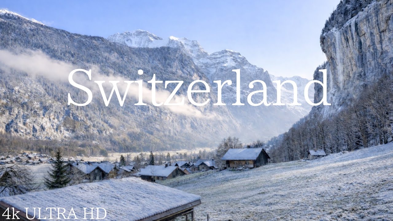 🇨🇭❄️Most Beautiful Place in Switzerland 🇨🇭 | Lauterbrunnen – Fairy Tale Valley 4K❄️🇨🇭