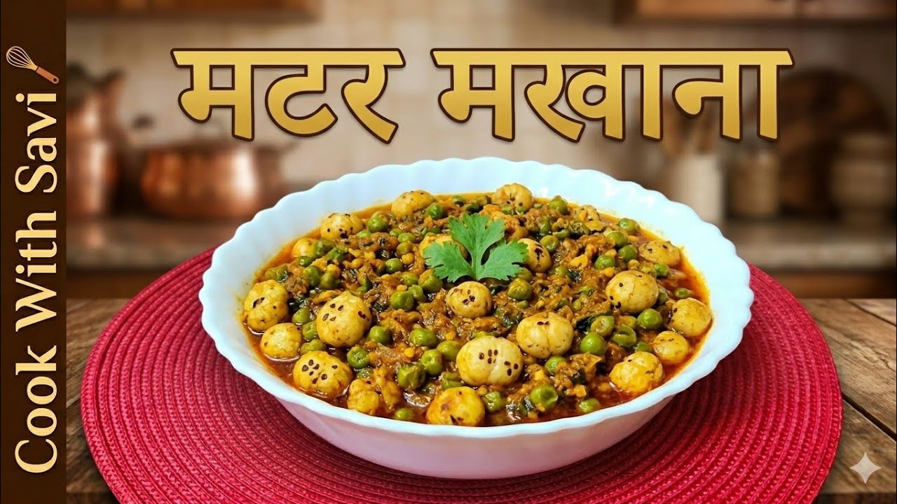 मटर मखाना की स्पेशल सब्ज़ी | एक बार खाओगे तो बार-बार बनाओगे 😋 | Matar Makhana Sabji Recipe