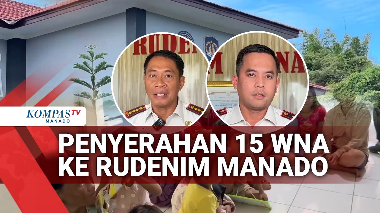 PENYERAHAN 15 WNA KE RUDENIM MANADO