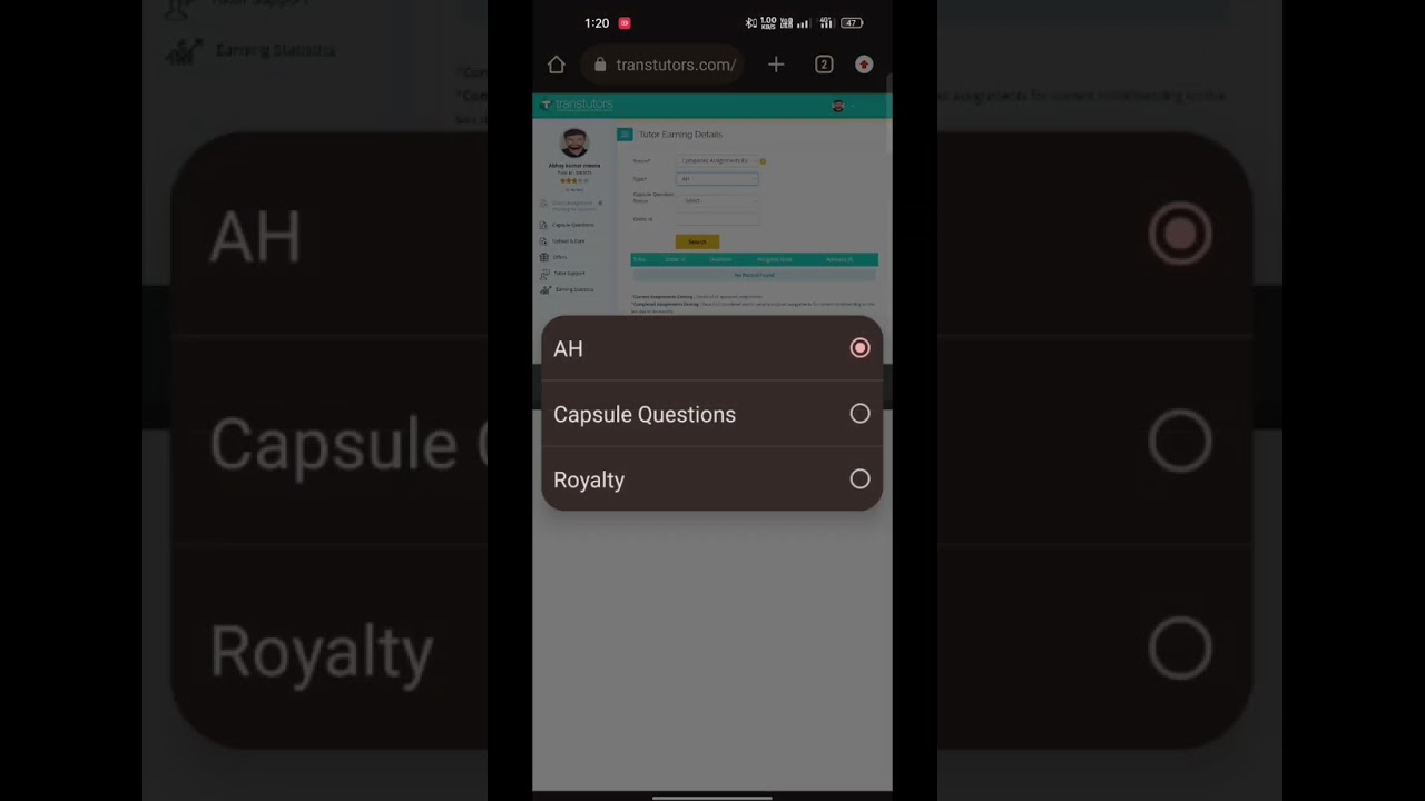 Transtutors Payment and question solve #ytshorts #ytshort #trending #transtutor