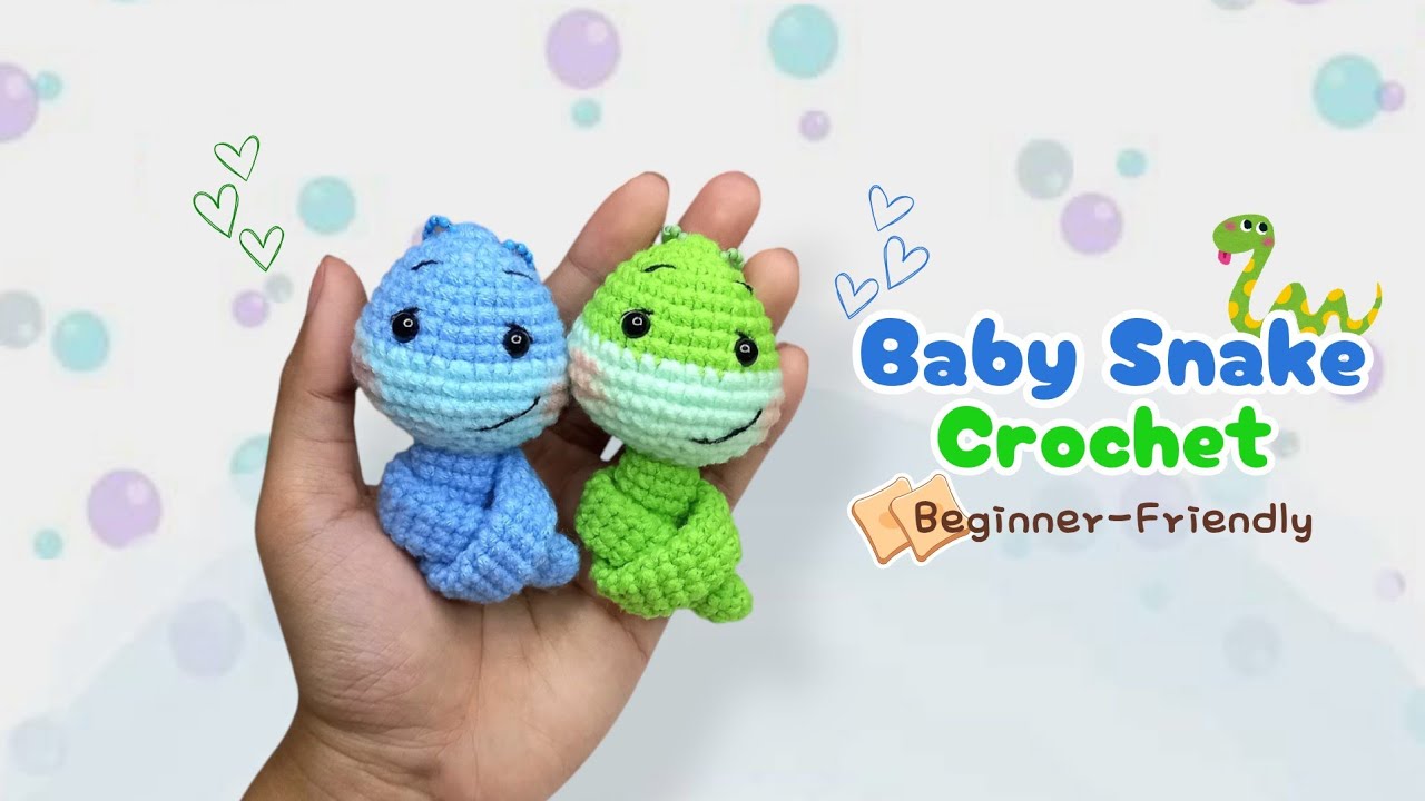 Easy Baby Snake Crochet Tutorial – Perfect for Beginners!