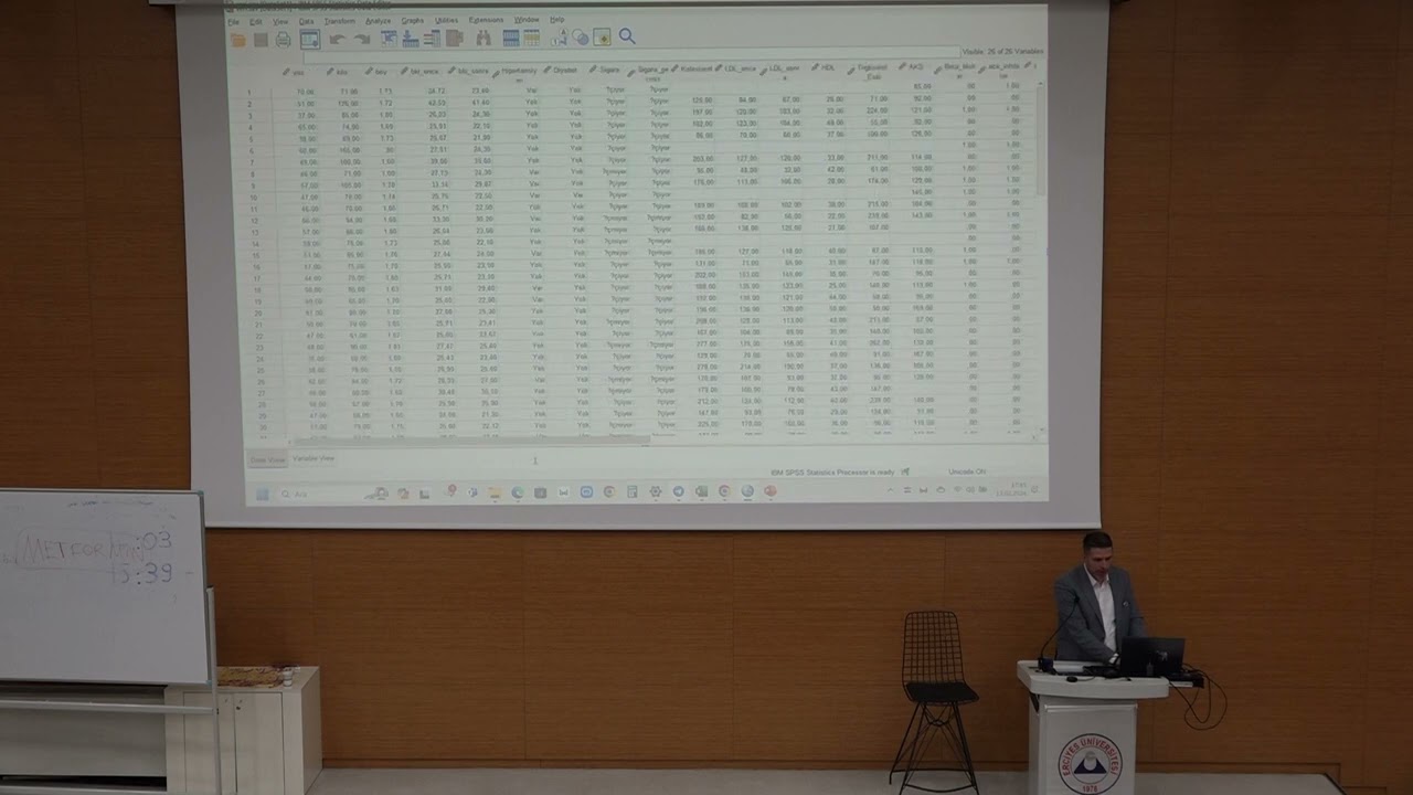 Uygulamalı Temel Biyoistatistik Eğitimi Asistan Grubu - 1  Bölüm (13.02.2024 )