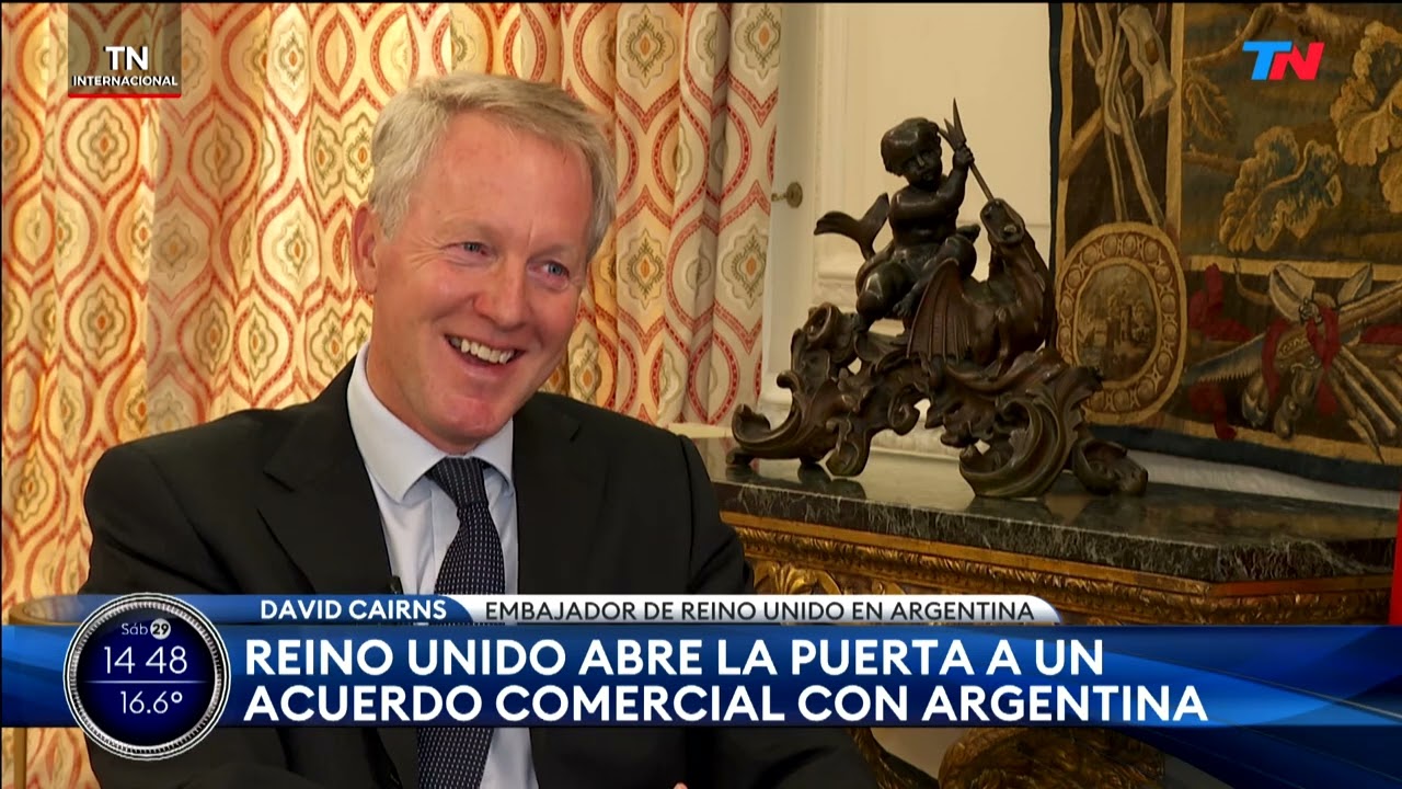 Entrevista del Embajador David Cairns con Todo Noticias