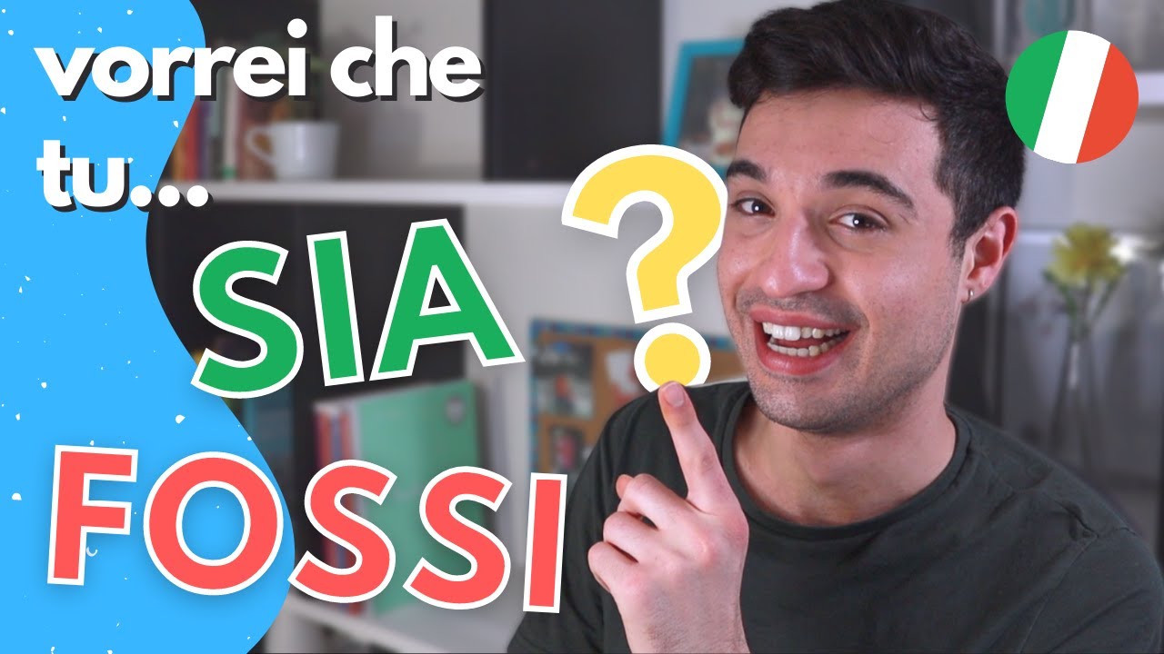 Uso del CONGIUNTIVO Italiano con il Condizionale: vorrei che tu...? (ita audio with subs)