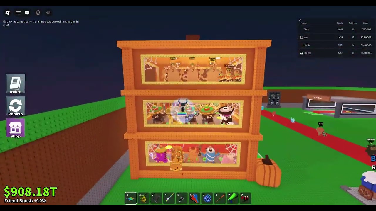 Joining scammers private servers in steal a brainrot...