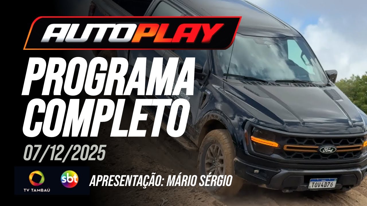 AUTO PLAY - Programa Completo - 07/12/2025 - TH+ SBT Tamba&uacute; | PGM N&ordm; 428 - Ford F-150 e Nissan Kait
