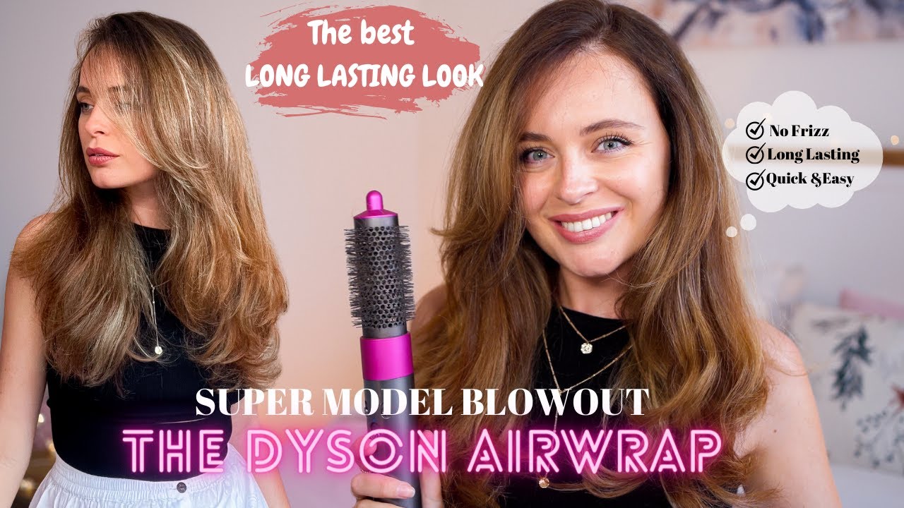 Укладка в стиле супермодели 90-х | Dyson Airwrap, руководство по использованию круглой щётки