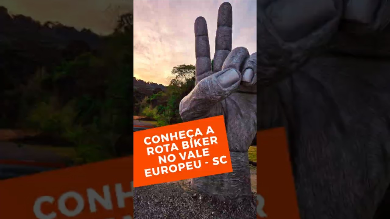 Conhe&ccedil;a a ROTA BIKER em Santa Catarina! VALE EUROPEU com paisagens de EUROPA no Brasil!