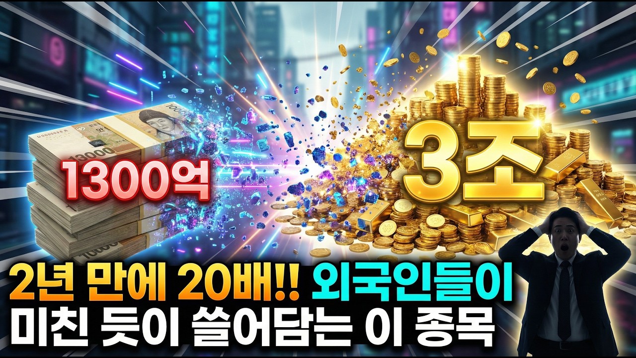 [주식추천]1300억에서 3조. 2년만에 20배, 외국인들이 미친듯이 쓸어담고 있는 이 종목 #엔트로픽 #구글 #메타 #클로드