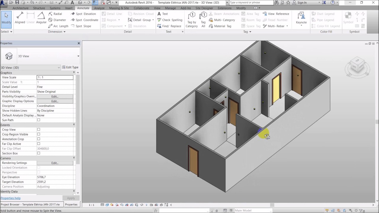Revit MEP| Projeto Elétrico Residencial Básico