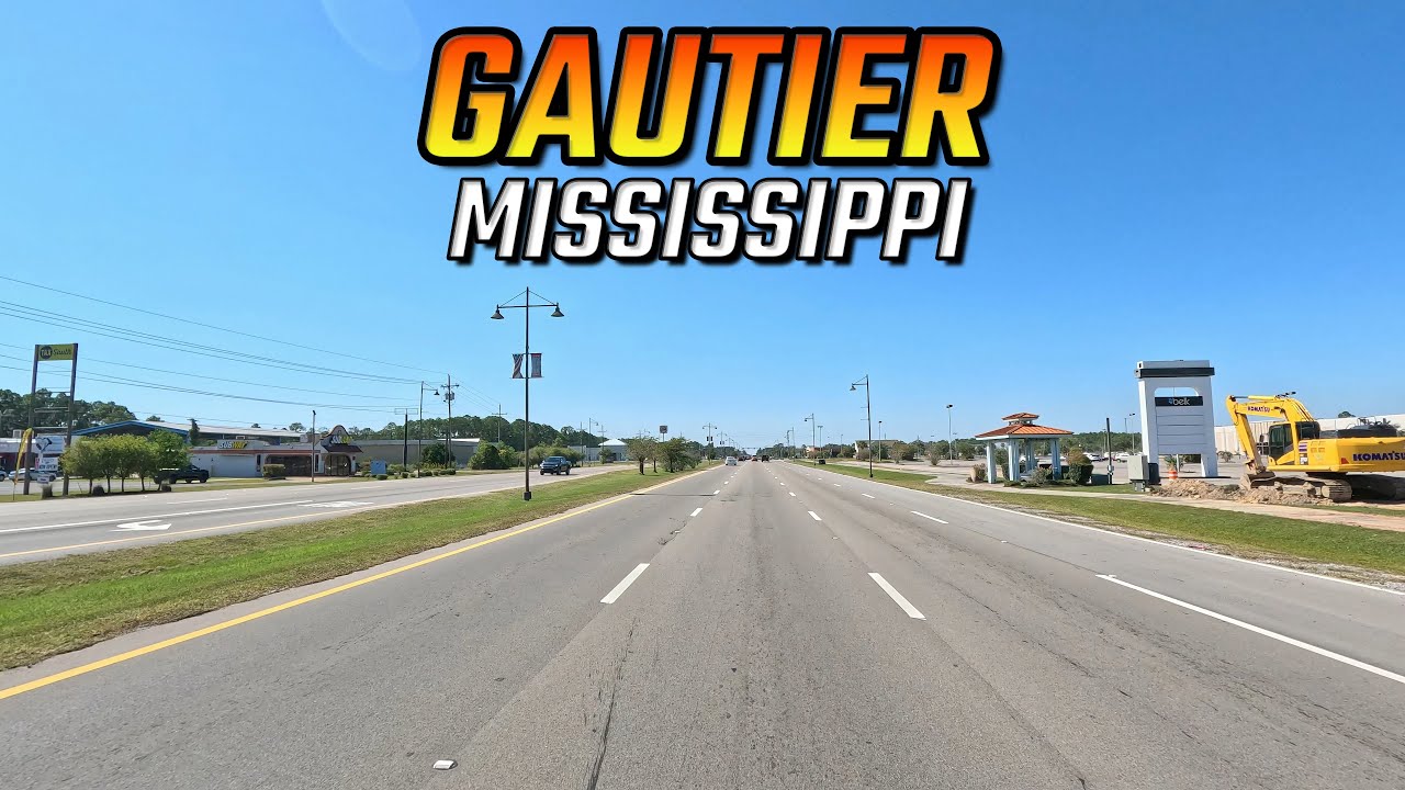 Gautier Mississippi Driving Through