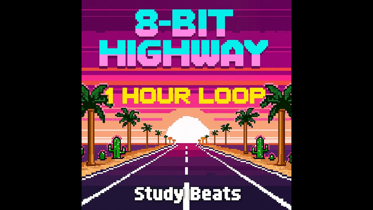 🎮 Empire Drive   8 Bit Lonely Highway ♫ pixel music to focus think drive to 1 HR