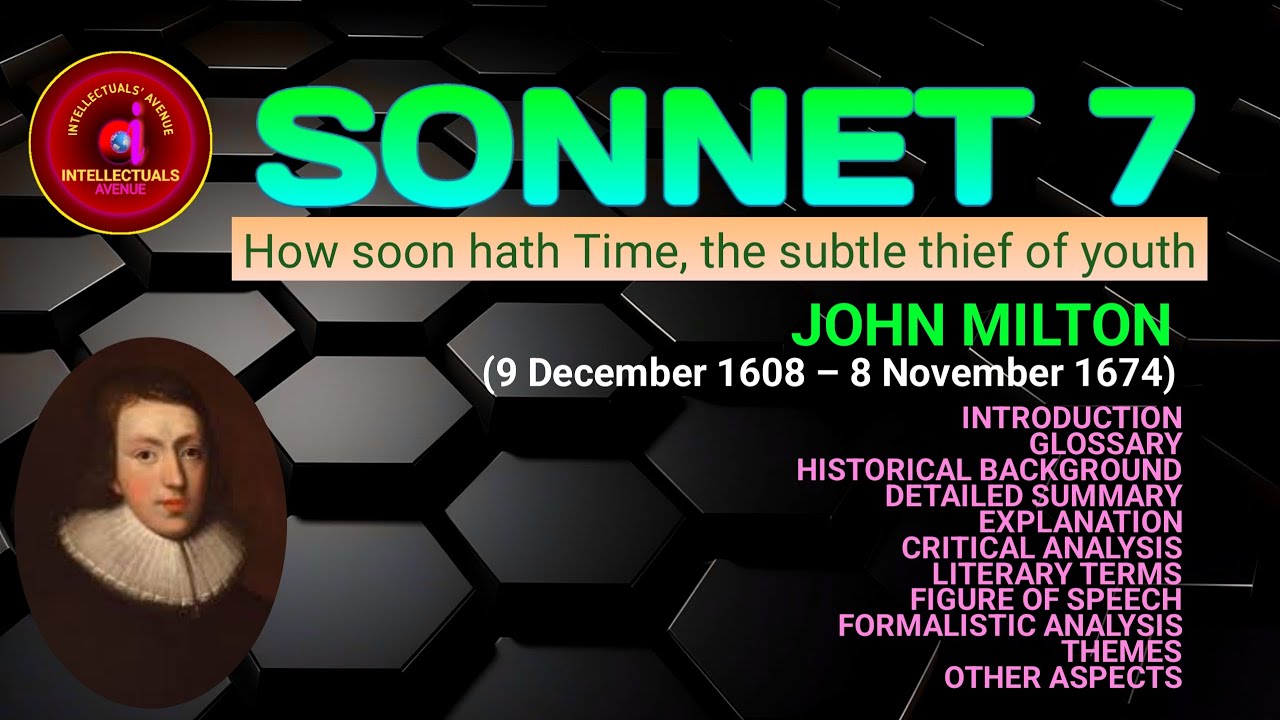 Sonnet 7 How soon hath Time, the subtle thief of youth by John Milton Translation Hindi Urdu