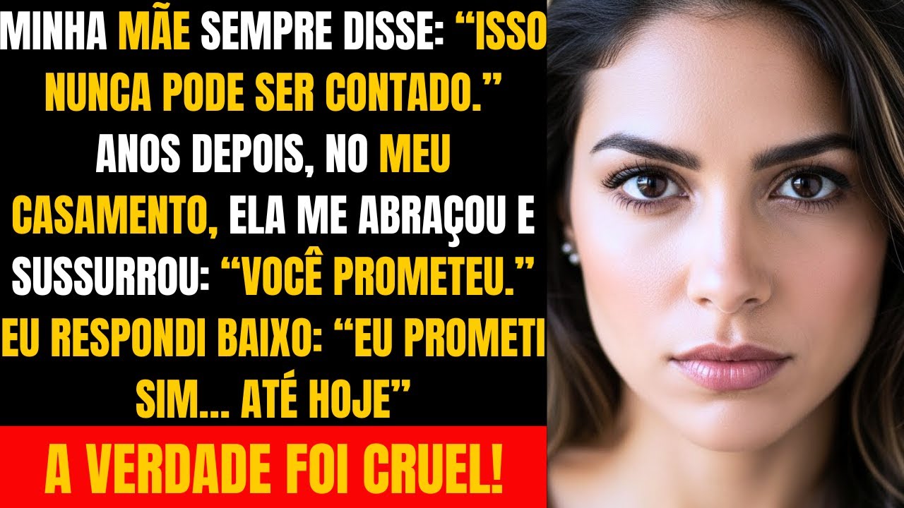 MINHA MÃE ME FEZ PROMETER SILÊNCIO. NO DIA DO MEU CASAMENTO, EU NÃO AGUENTEI MAIS