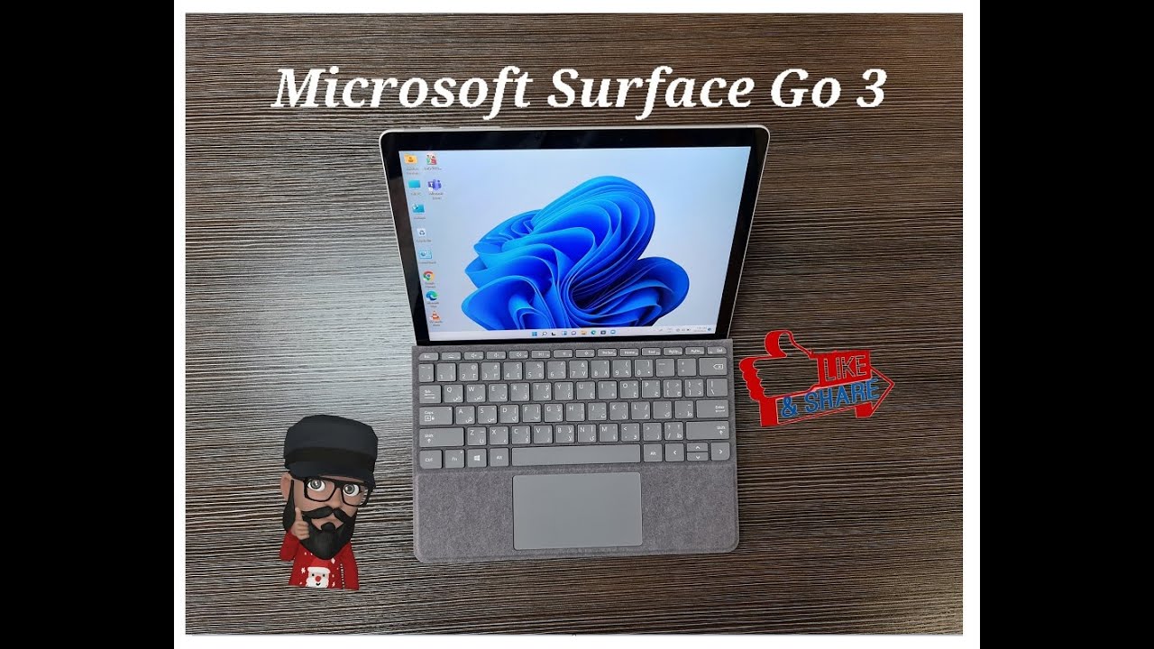 Microsoft Surface Go 3 2-in-1 Laptop Convertible Folder & Signature Type Keyboard Case - Unboxing