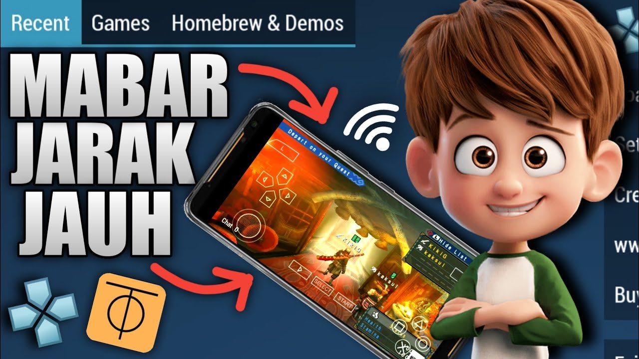 Gini cara Multiplayer Jarak jauh Game PPSSPP sama kawan! - Game ppsspp multiplayer online