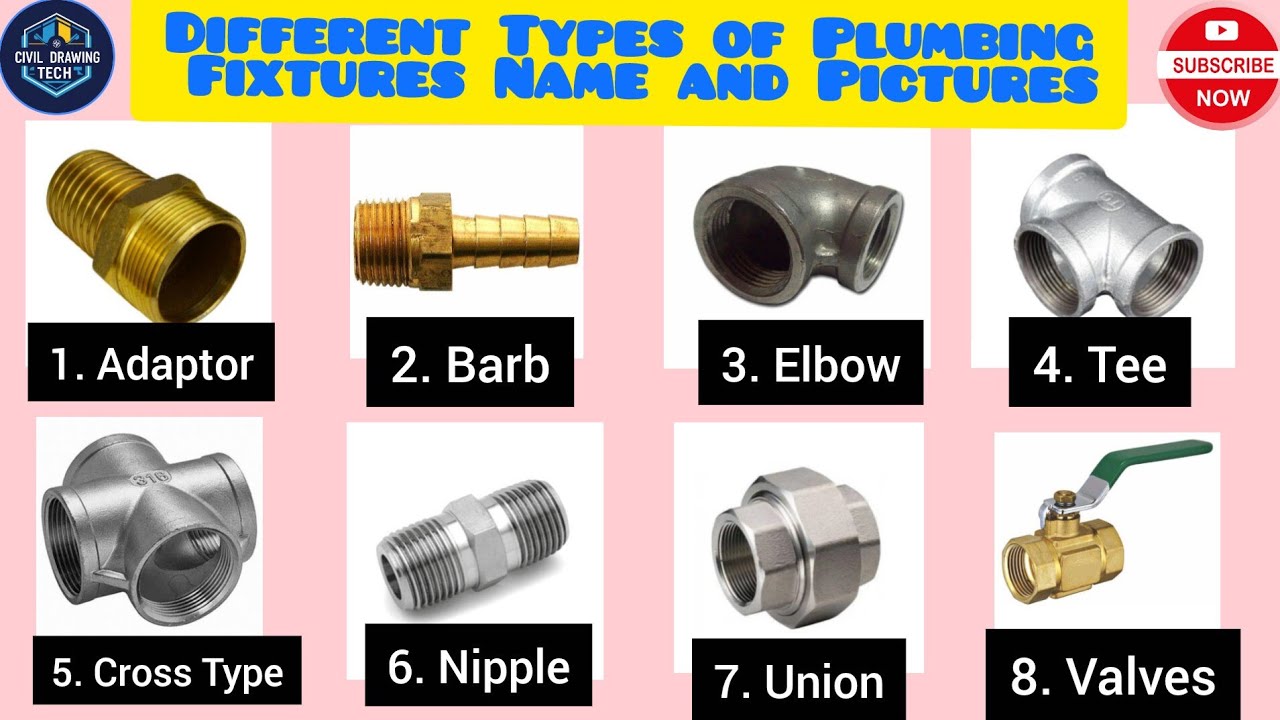 Plumbing Materials Name and Pictures || Plumbing Fittings Name || Plumbing Work | Plumbing Fixtures|