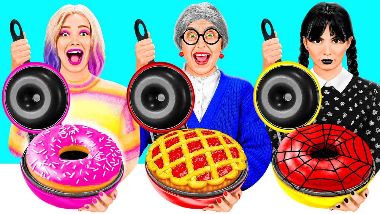 Reto De Cocina Wednesday vs Abuela | Hacks y Trucos de Cocina de TeenTeam Challenge