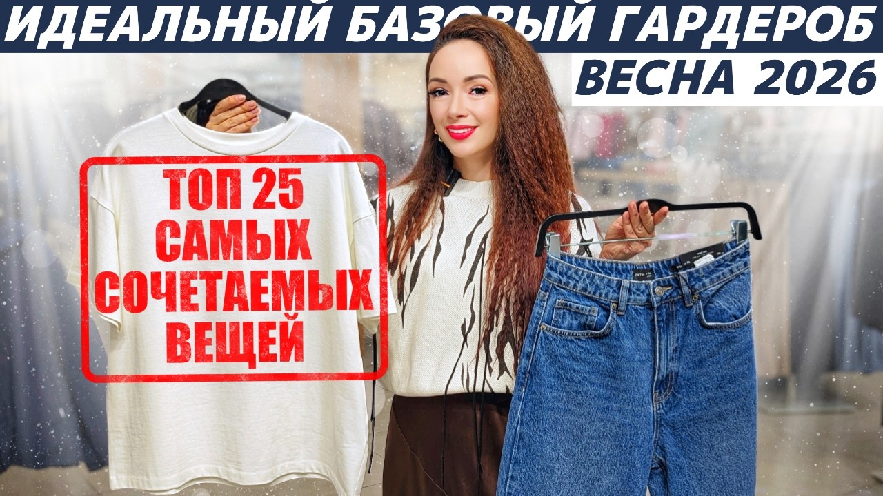 Идеальный базовый весенний гардероб! ТОП 25 вещей, которые вы легко впишете в гардероб на весну!