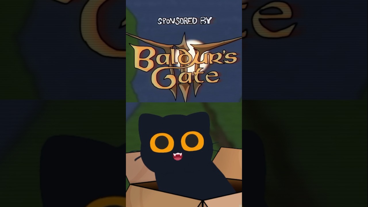 How the void cat play Baldurs Gate! #cat #vtuber #funny