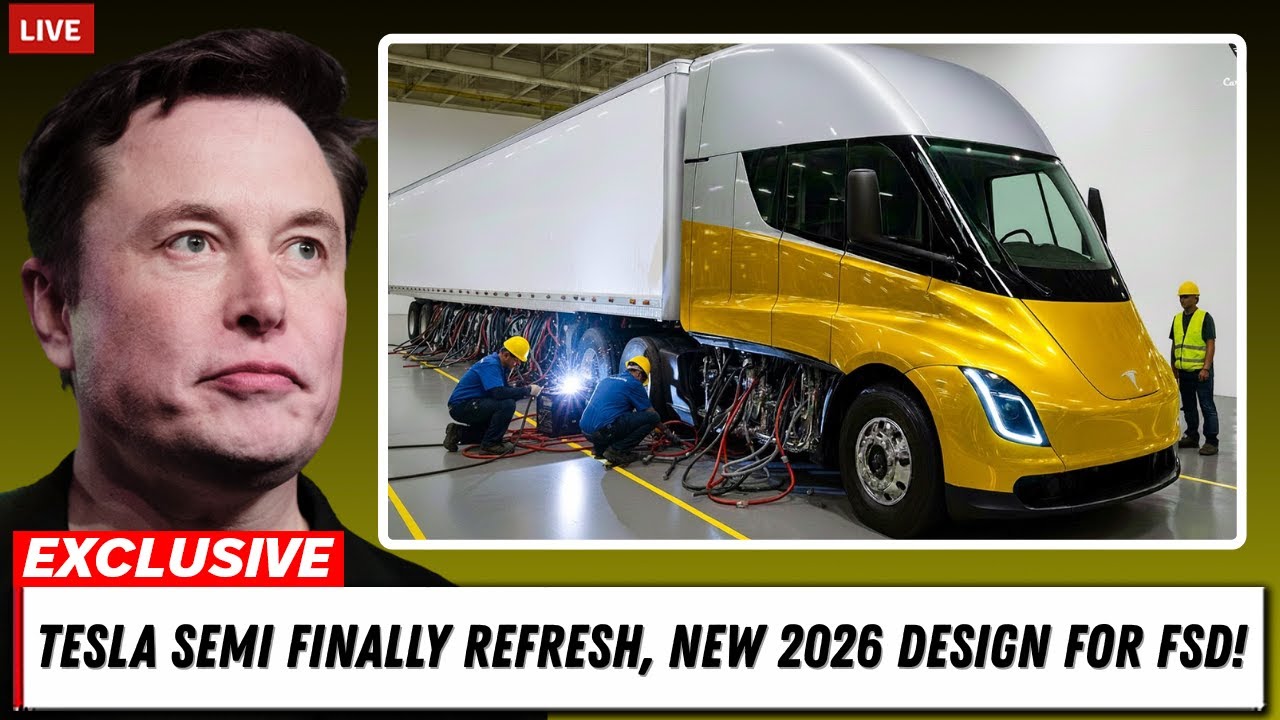Tesla Semi Gets a MAJOR Refresh! Elon Musk Reveals SHOCKING New Payload & Stunning 2026 Design!