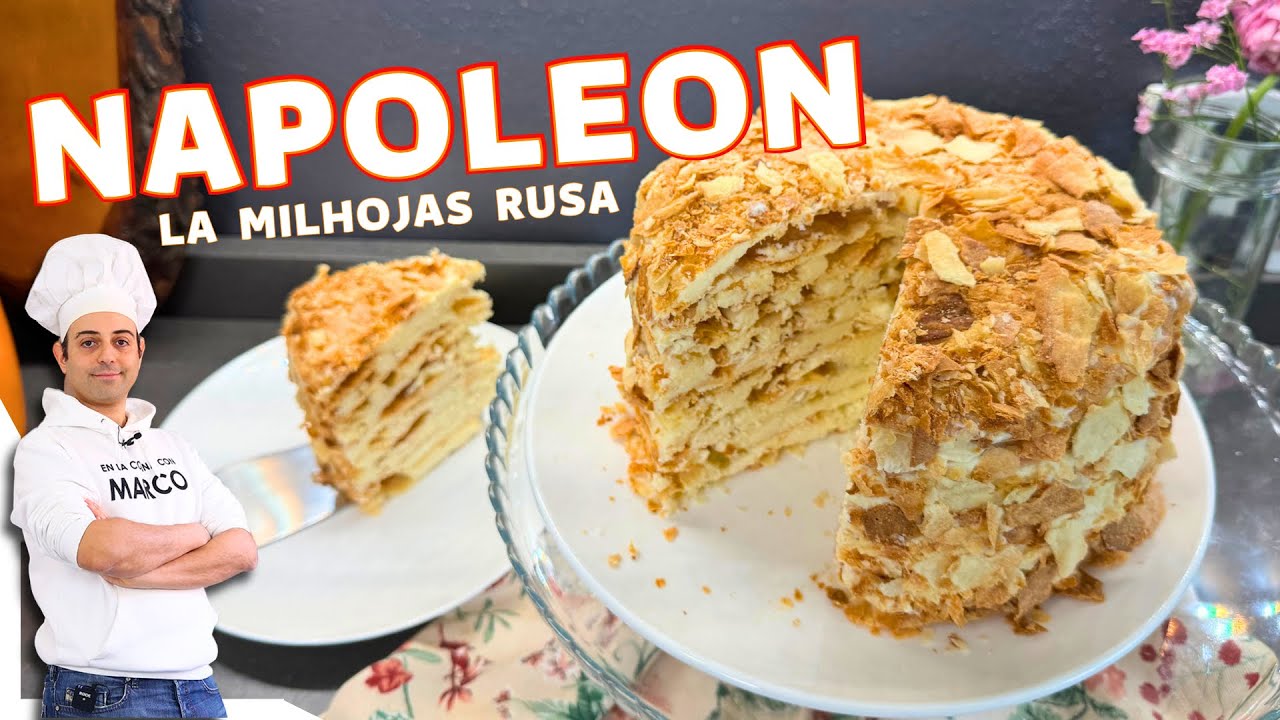 NAPOLEÓN CAKE - tarta milhojas rusa - Receta paso a paso 🌟