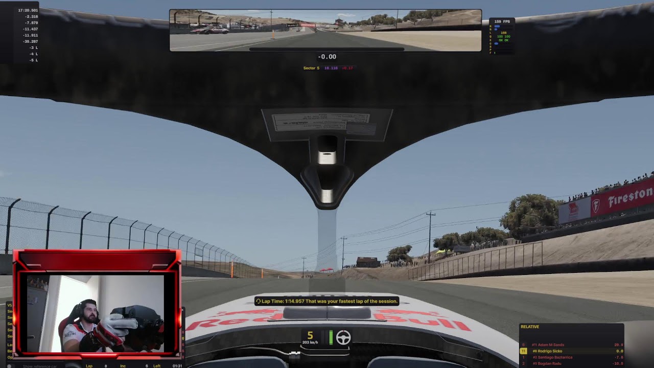 Dia de treino de super fórmula lights em Laguna Seca