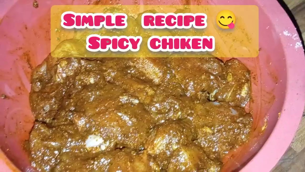 Spicy chicken  curry with dinner yummy recipe 😋 