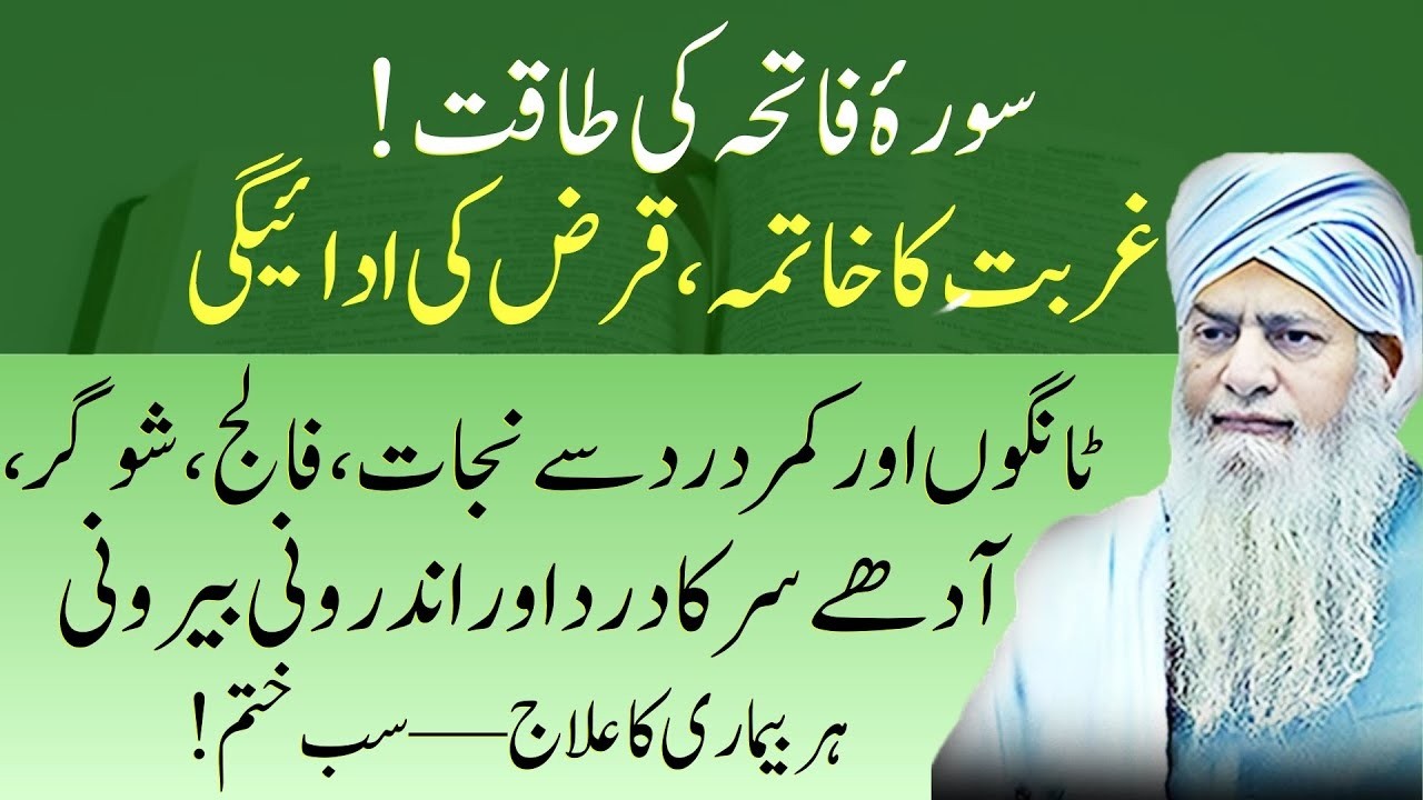 Surah Fatiha Ki Fazilat | Gurbat Ka Khatma Aur Har Bimari Ka Ilaj | Peer Zulfiqar Ahmad Naqshbandi
