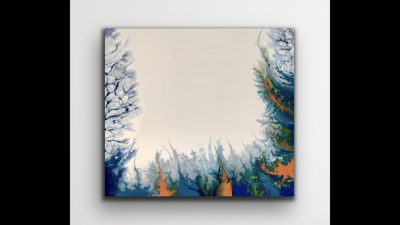 Under The Sea Acrylic Swipe, Acrylic Pour Painting, Art Tutorials