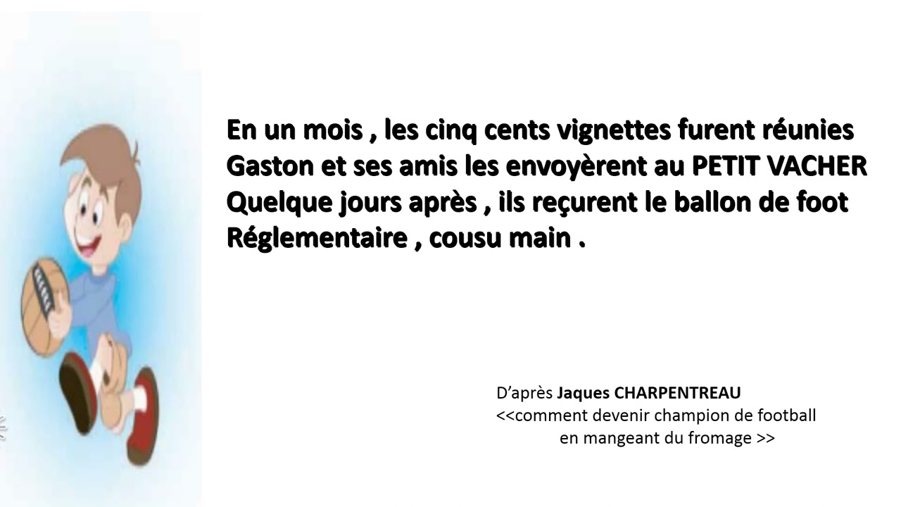Des vignettes ... pour un ballon (6éme)