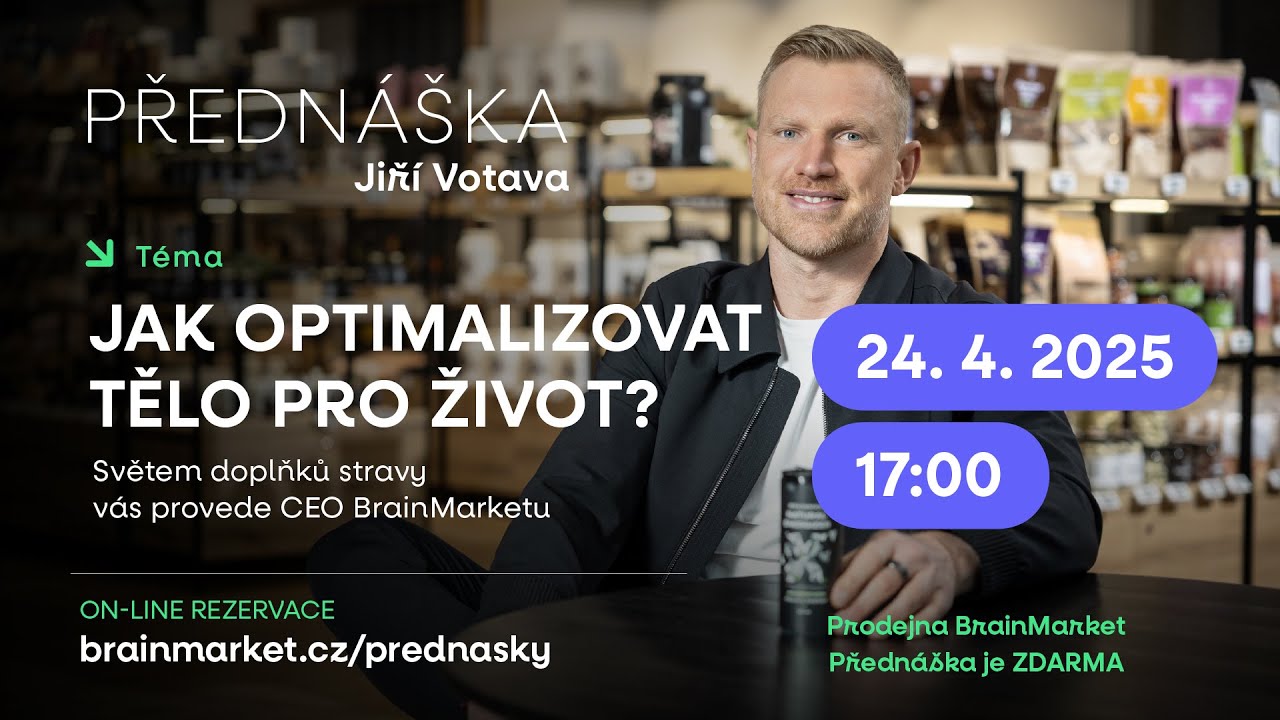 Předn&aacute;&scaron;ka - Jiř&iacute; Votava - Jak optimalizovat tělo pro život, ne jen přež&iacute;v&aacute;n&iacute;