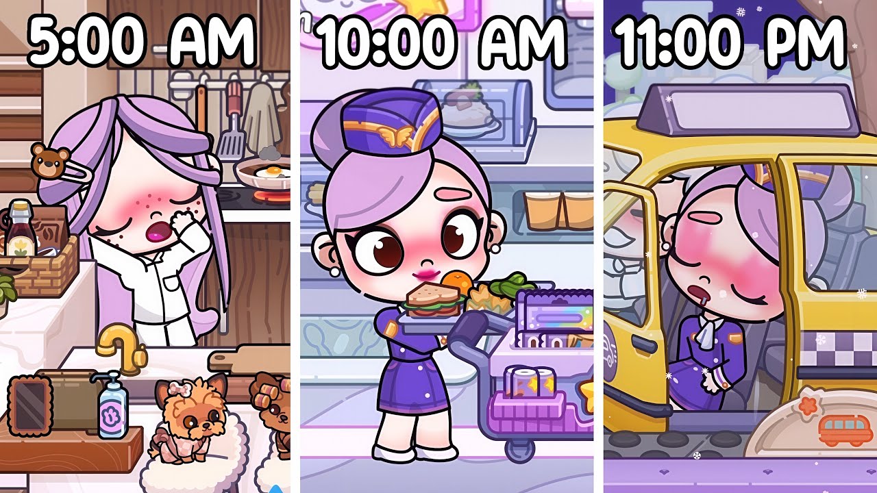 A Day in the Life of a Flight Attendant ✈️ Morning to Night Routine | Avatar World | Pazu
