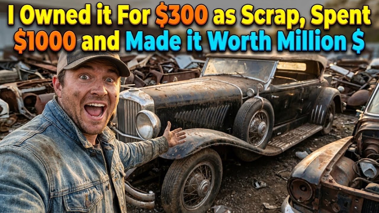 Epic ASMR Restoration: Black 1930s Duesenberg J from Scrap to Million‑$ Masterpiece!