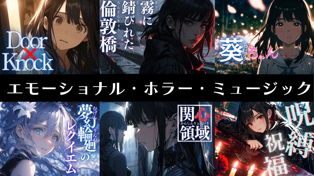 【ホラーBGM】意外と集中できる作業用BGM｜独特な歌詞の世界観に惹き込まれる6曲