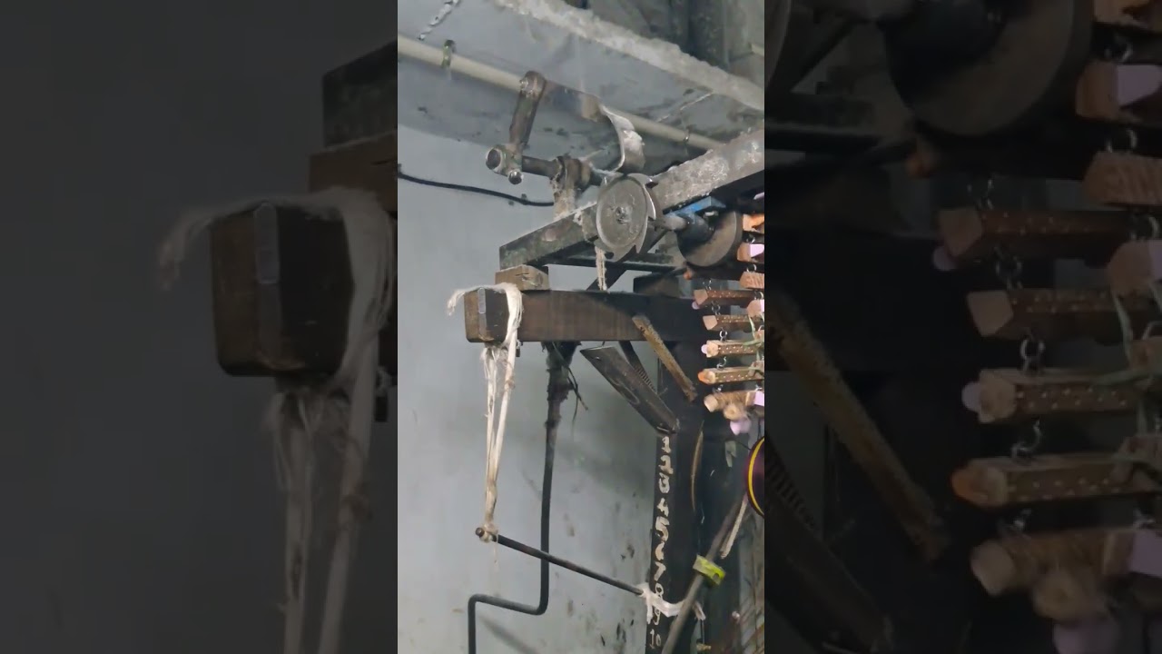 Powerloom dobby mechanism #powerlooms #textile #textiles#design #screen #dhoti #dobby  #weaving