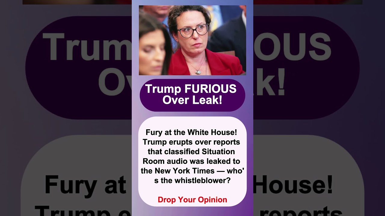 Trump FURIOUS Over Leak!