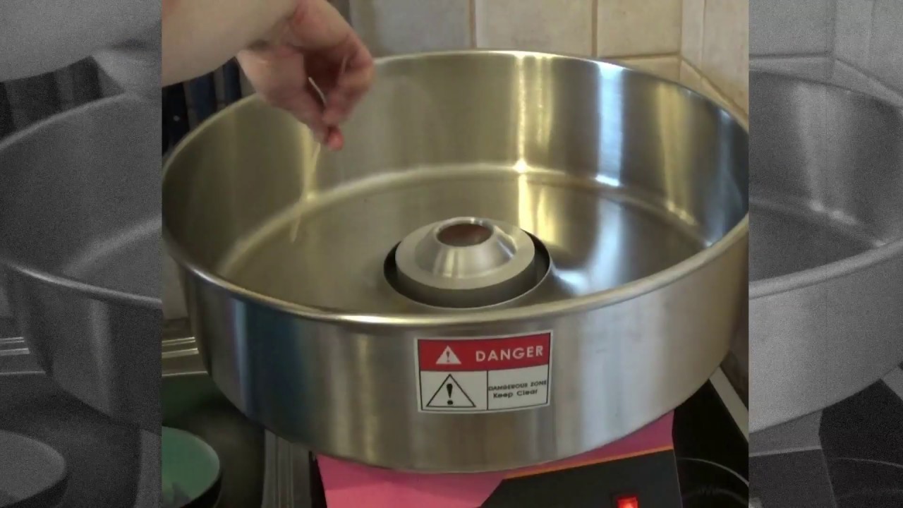Neue Zuckerwattemaschine, selber bunte Zuckerwatte herstellen