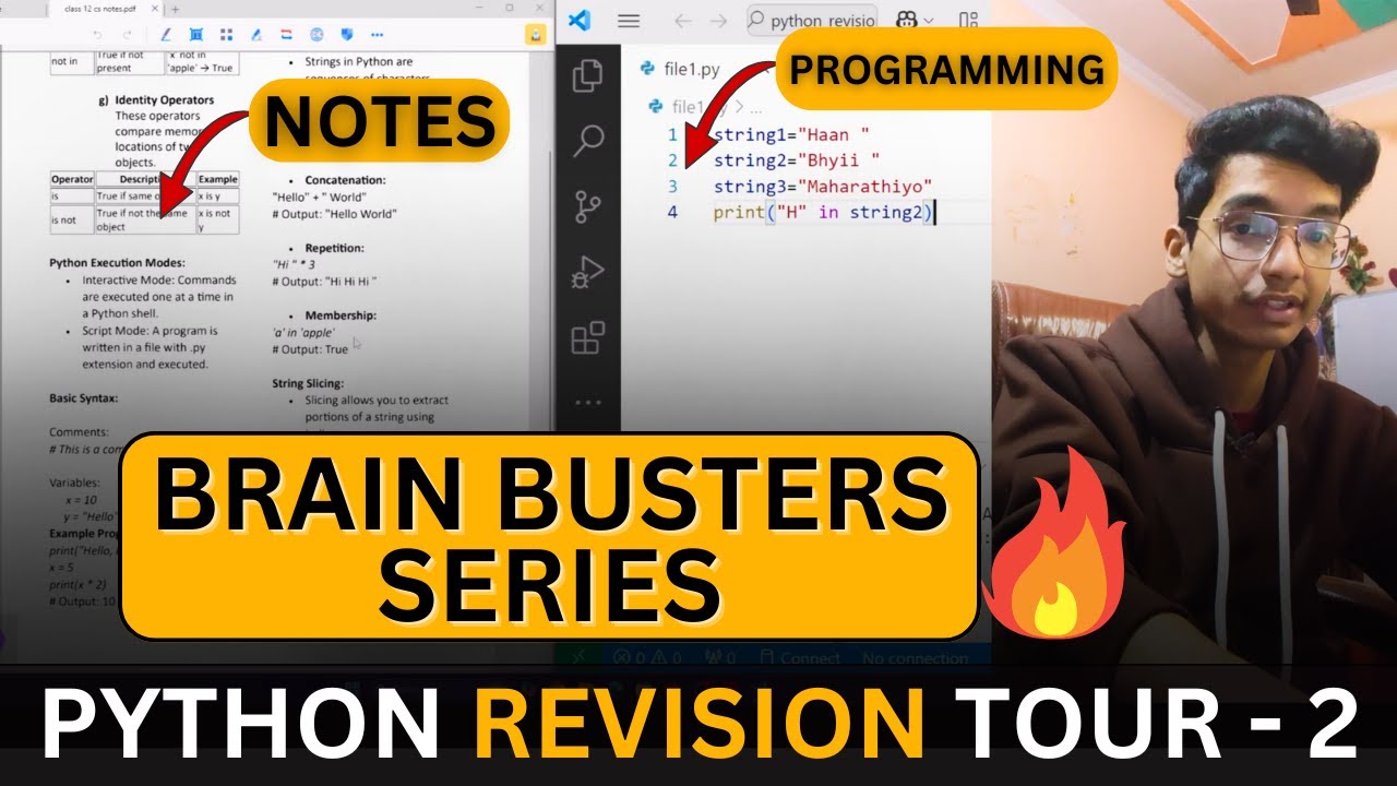 Python Revision Tour 2 🔥: Class 12 Computer Science CBSE 2024-25 | Nitin Paliwal #brainbusterseries
