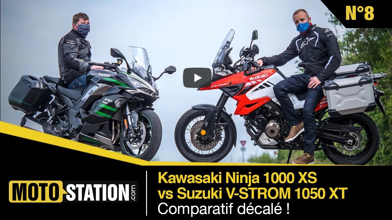 Kawasaki Ninja 1000 SX vs Suzuki V-Strom 1050 XT : comparatif décalé !
