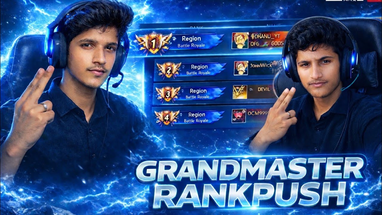 1 vs 4 | GRANDMASTER 🤠 RANKPUSH | 90 % Headshot 👑 | Free Fire 🔥 #freefire #trending #fflive #gaming