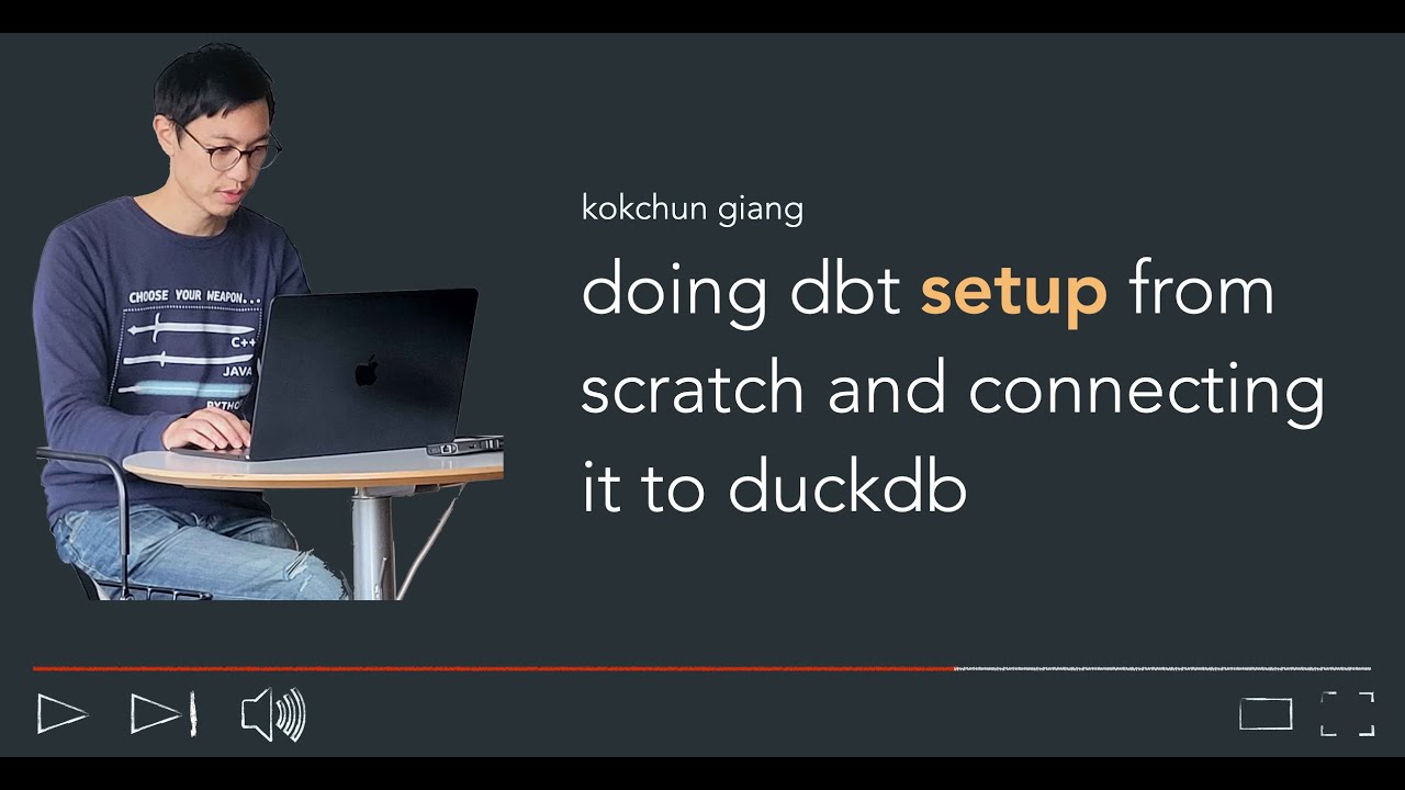 Настройка dbt и подключение к duckdb с нуля