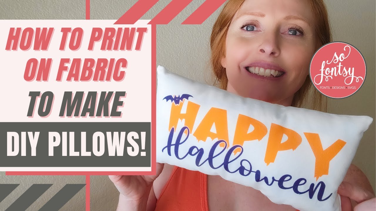 DIY Pillows ✂️ Print Fabric w/ an Inkjet Printer