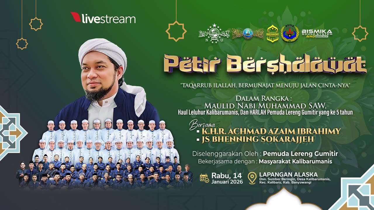 🔴 LIVE ●● PETIR BERSHOLAWAT || KALIBARU BANYUWANGI 2026
