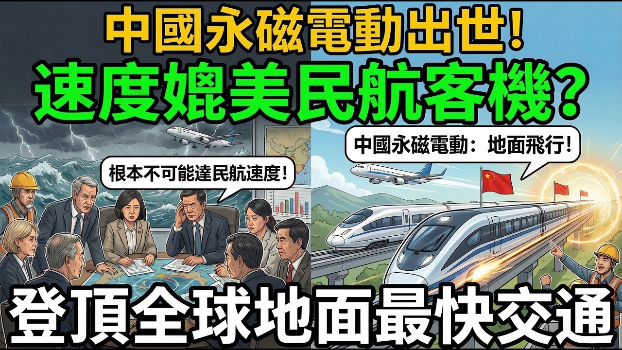 瘋狂刷新紀錄！中國永磁電動懸浮列車爆火，800公里貼地飛行，地面交通徹底變天？