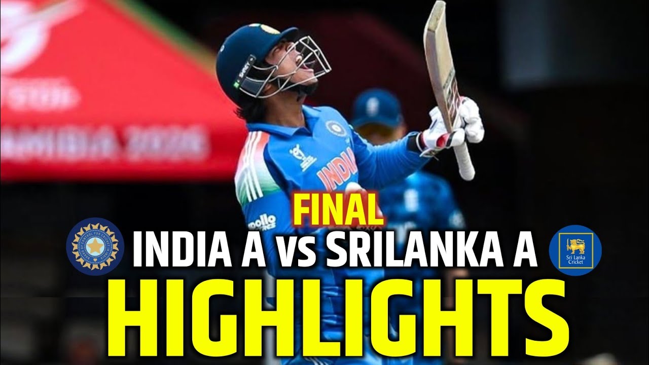 India A vs Sri Lanka A Highlights Nation Tri Series Final 2026 |Ind A vs SL A Final Match Highlights