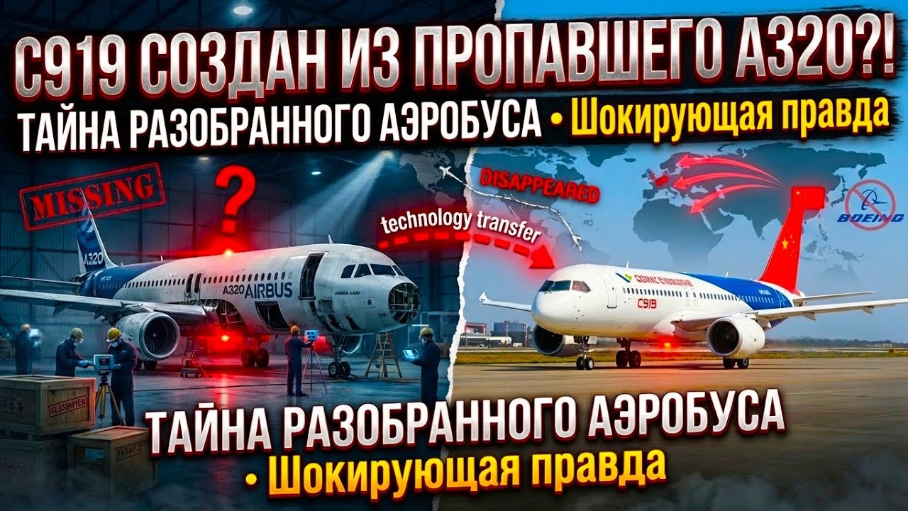 Как Китай создал С919 из пропавшего Airbus A320?